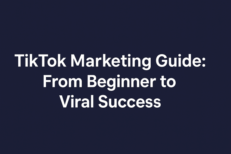 TikTok Marketing Guide Design